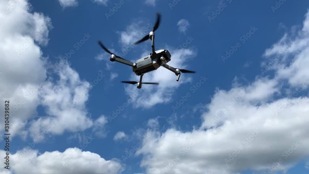 drone flying and camera approaching