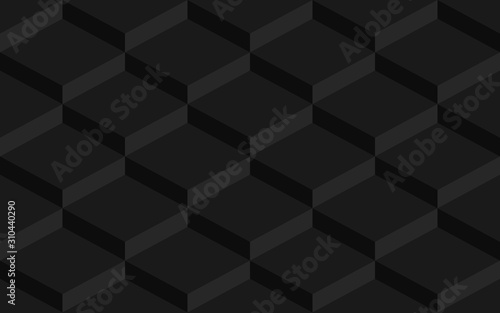 Black background. Abstract geometric seamless pattern design. Vector illustration. eps 10