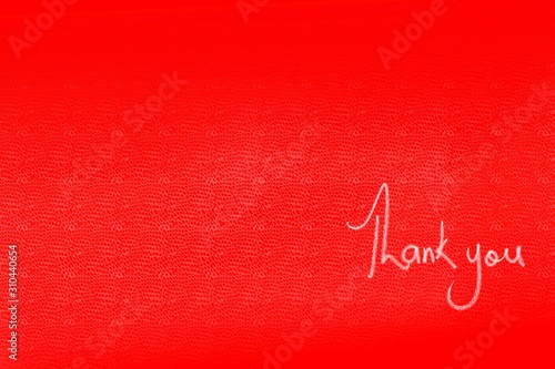scarlet thank you card with space for copy