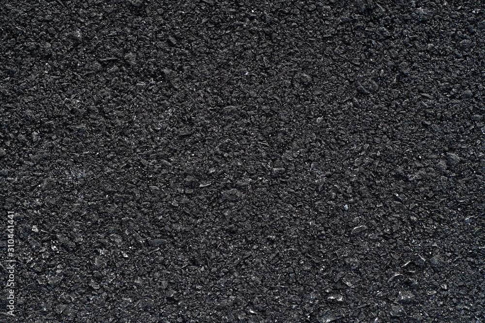 Asphalt texture rough road,  Tarmac dark grey grainy, Seamless  background, Top view