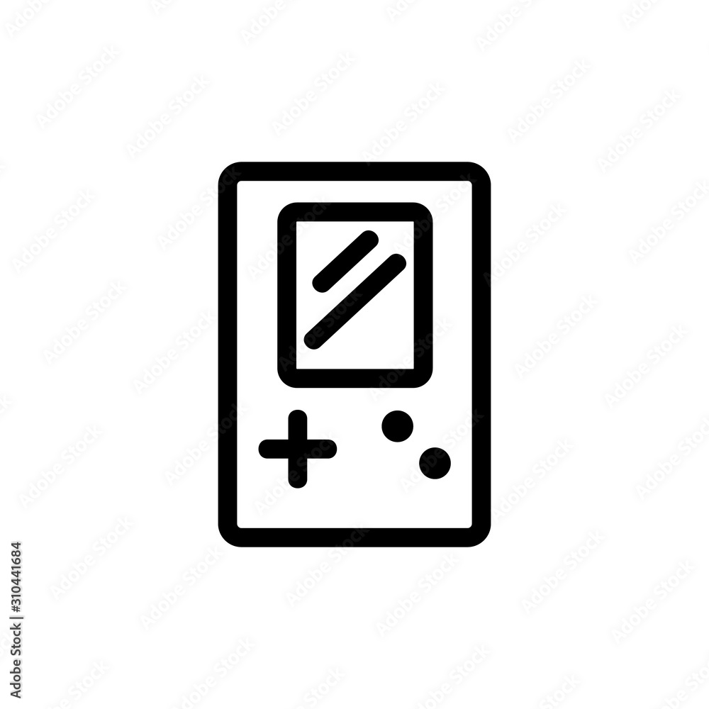 Tetris icon vector. A thin line sign. Isolated contour symbol illustration Tetris icon vector. A thin line sign. Isolated contour symbol illustration