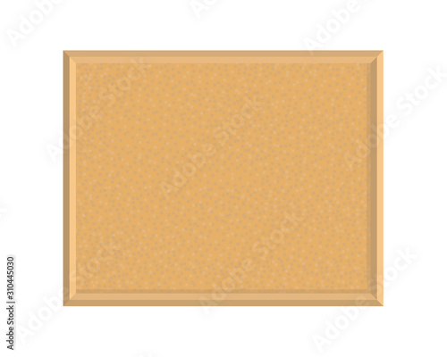  Cork board for planning. Can be used to illustrate school class, business planning, or in detective investigations. Vector illustration. Object on a white background.