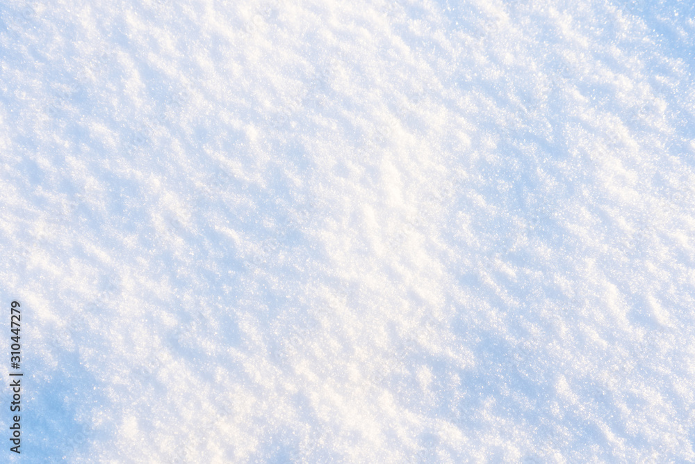 Winter snow. Snow texture. Sweden. Scandinavia. Background with space for text.