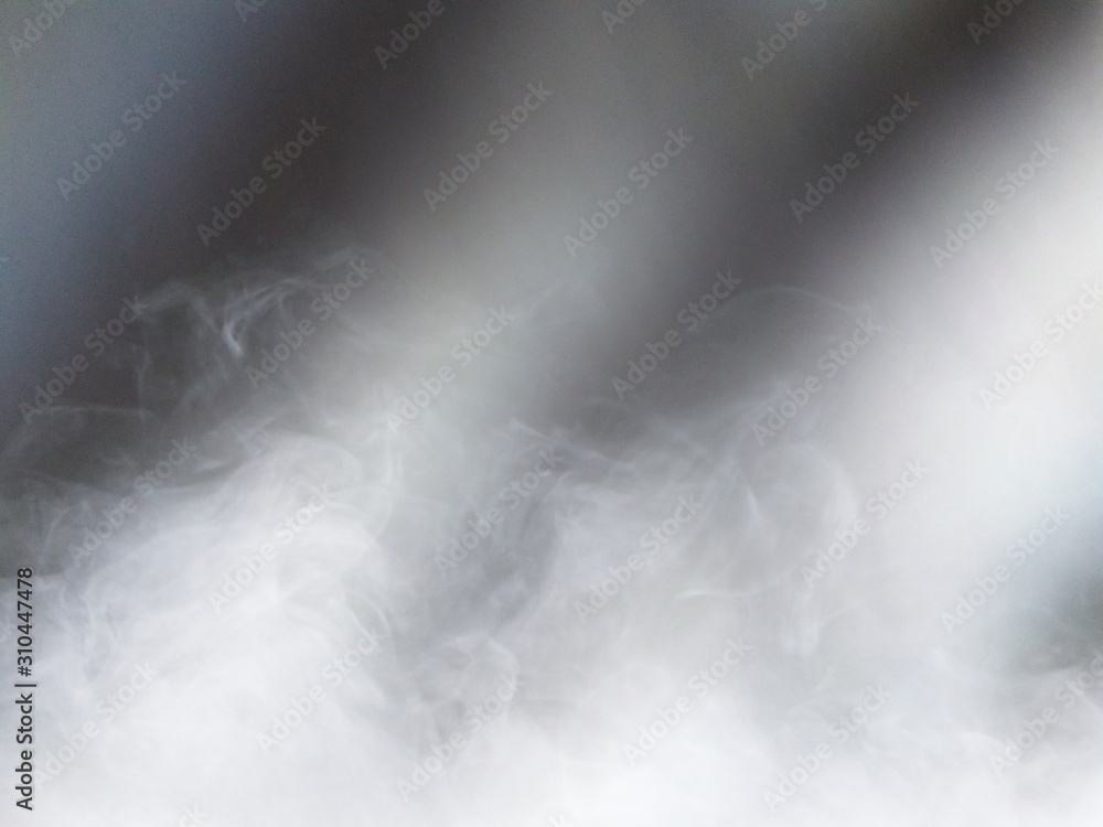 Fototapeta premium smoke white group on gray black background