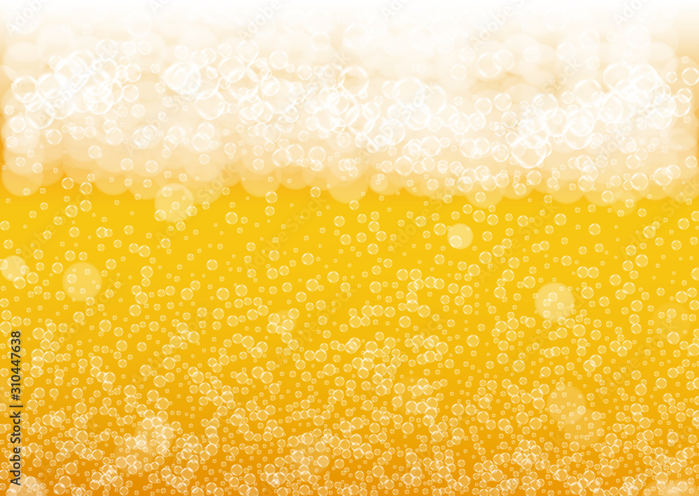 Lager beer. Background with craft splash. Oktoberfest foam. pub banner concept. Shiny pint of ale with realistic white bubbles. Cool liquid drink for Yellow glass with lager beer. Lager beer. Background with craft splash. Oktoberfest foam. pub banner concept. Shiny pint of ale with realistic white bubbles. Cool liquid drink for Yellow glass with lager beer.