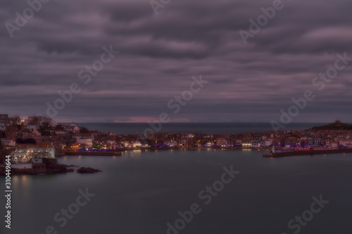 Panoramic View of the St Ives at Night