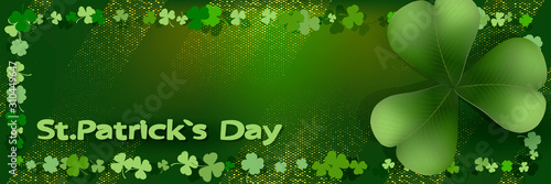 St. Patrick's day vector horizontal background