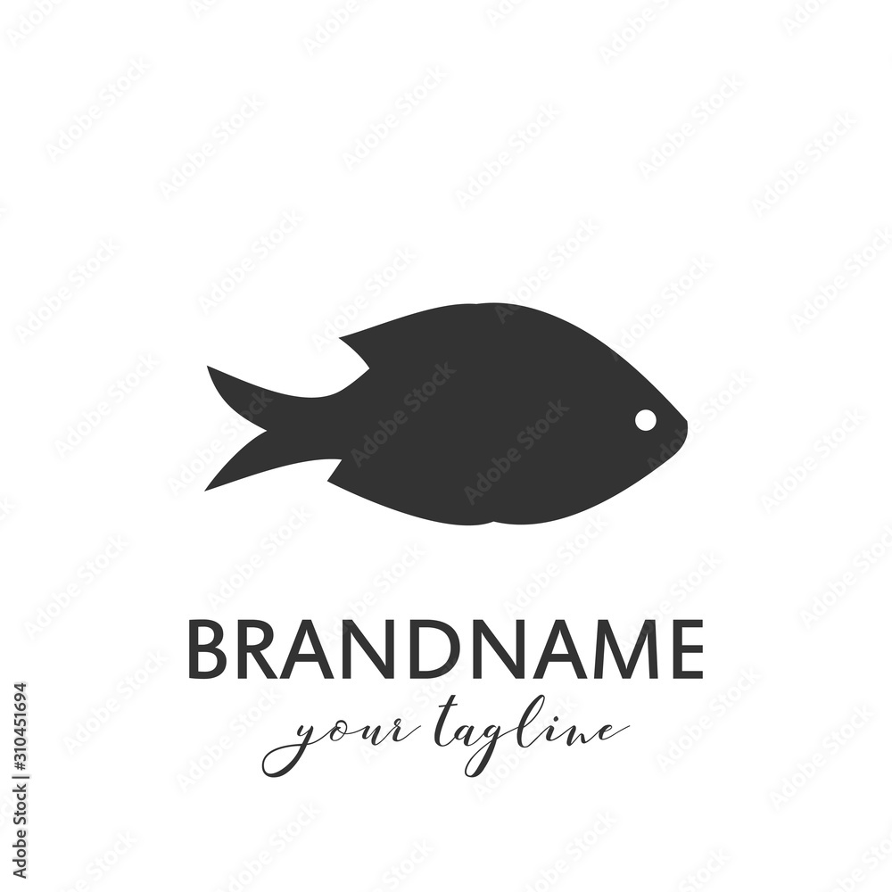 Fish logo vector template, suitable for fishing, restaurant seafood, market shop, business store, aquatic mascot and environment icon. Illustration of graphic flat style Fish logo vector template, suitable for fishing, restaurant seafood, market shop, business store, aquatic mascot and environment icon. Illustration of graphic flat style