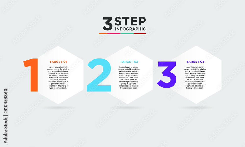 3 step infographic element. Business concept with 3 options and number, steps or processes. data visualization. Vector illustration. 3 step infographic element. Business concept with 3 options and number, steps or processes. data visualization. Vector illustration.