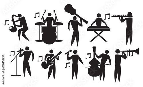 Musician Vector Icon Set