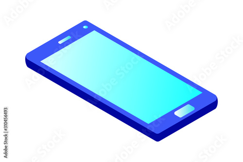 Smartphone vector illustration with symple design on white background