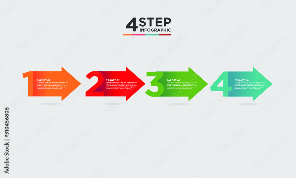 4 step infographic element. Business concept with 4 options and number, steps or processes. data visualization. Vector illustration. 4 step infographic element. Business concept with 4 options and number, steps or processes. data visualization. Vector illustration.