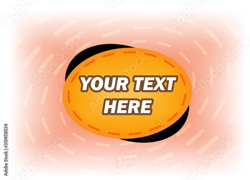 simple oval background for templates, poster, promotional discounts, banners, etc.