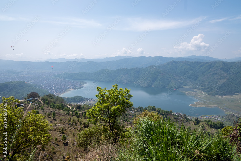 Phewa Lake Pokhara view from hill