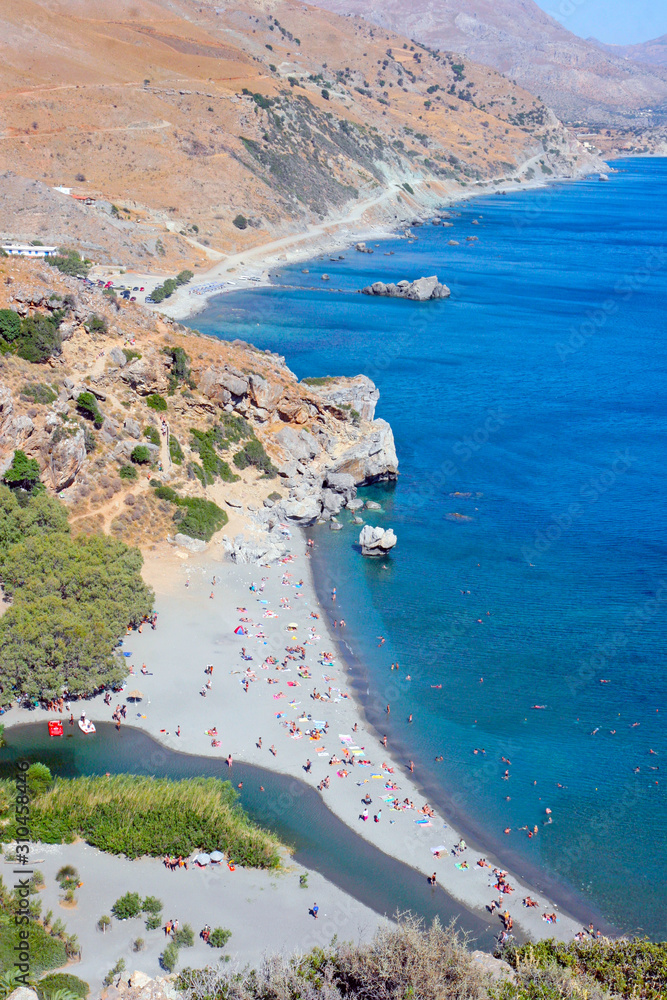 Preveli beach, Rethymno, Crete, Greece