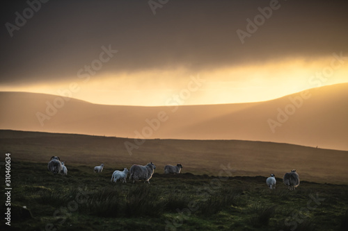 sunset in the mountains - Isle of Man