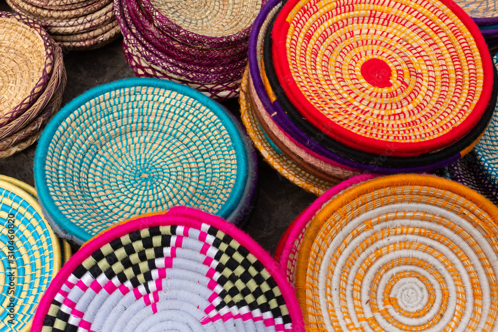 wicker baskets of various colors wicker baskets of various colors