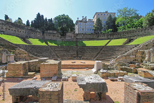 Ancient Amphitheatre Teatro Romano in Trieste Italy