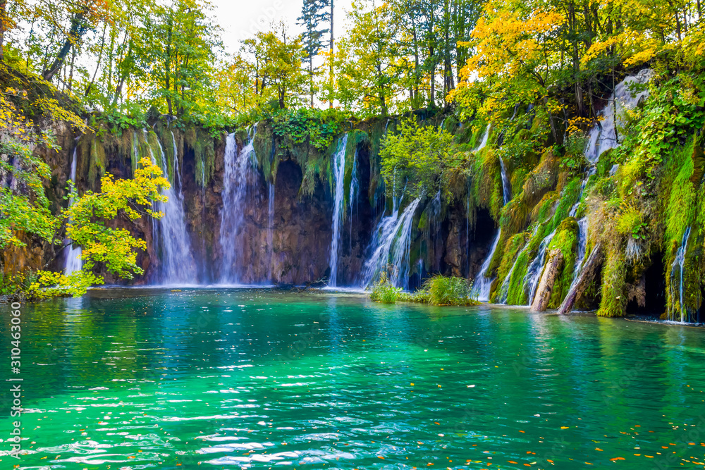 Plakat Waterfalls in Plitvice Lakes National Park, Croatia