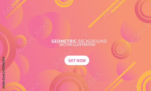 Modern  Gradient abstract geometric shape background. for Poster ,lading page , flyer ,web , magazine , wallpaper layout template design background , stock vector EPS 10