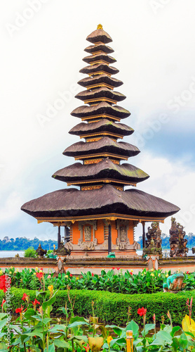 Ulun Danu Beratan Temple, one of the most beautiful temples in Bali and iconic image of the island.