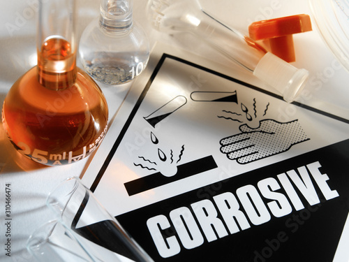 Corrosive Warning Sign