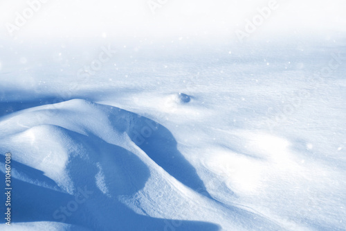 Background. Winter landscape. The texture of the snow