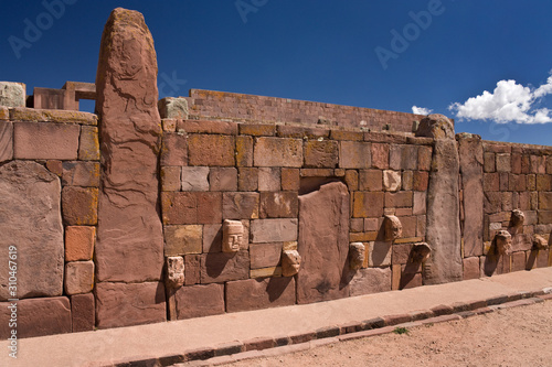 Tiwanaku Pre-Inca site near La Paz - Bolivia photo