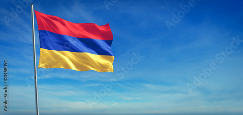 The National flag of Armenia