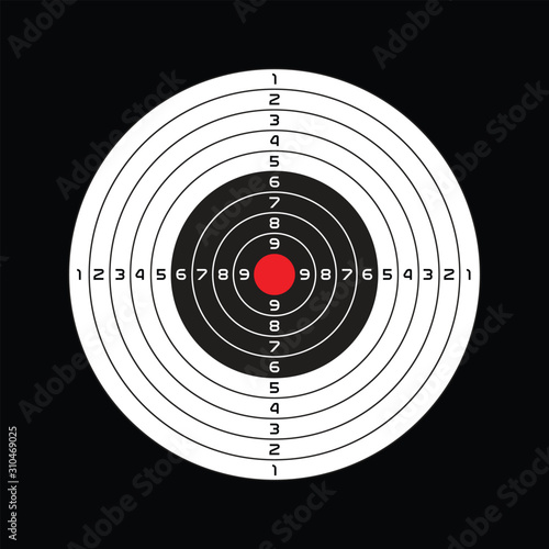 Shooting range target design, vector