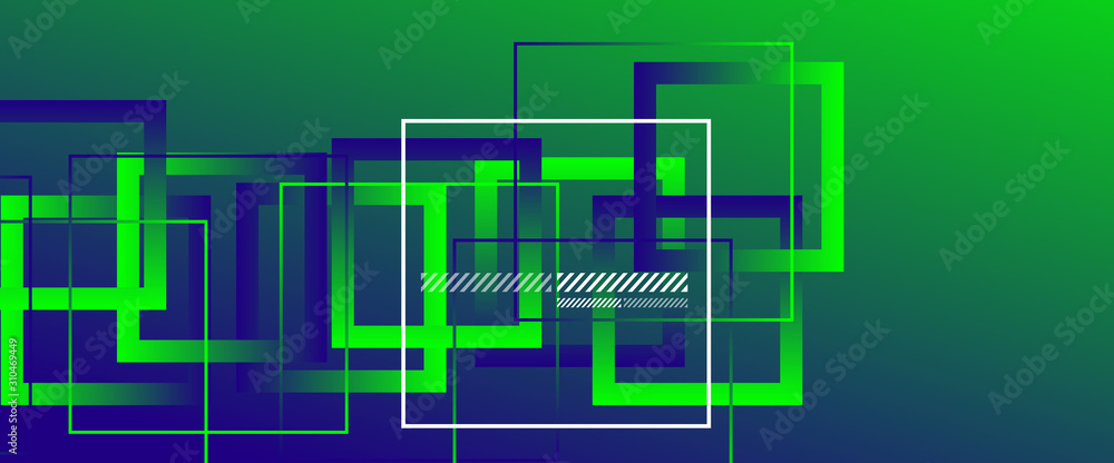 Abstract background with simple square or rectangle geometrical shapes. Geometric template with fluid gradients. Line design, technology concept. Vector Illustration For Wallpaper, Banner Background Abstract background with simple square or rectangle geometrical shapes. Geometric template with fluid gradients. Line design, technology concept. Vector Illustration For Wallpaper, Banner Background