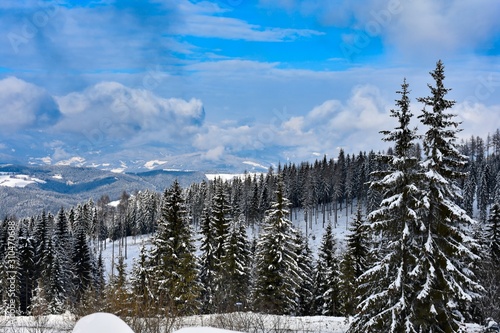 Winter landscape in South Austria Carinthia