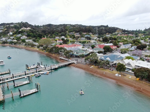 Russell, Bay of Islands / New Zealand - December 16, 2019: The Scenic and Peaceful Seaside Village of Russell at the Bay of Islands © Julius