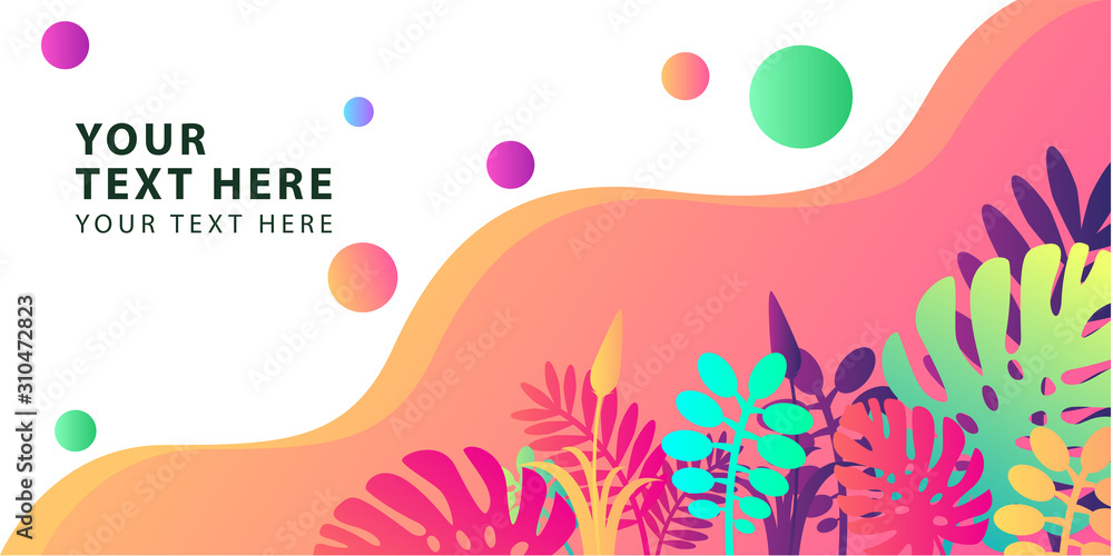 abstract floral background with gradient colour