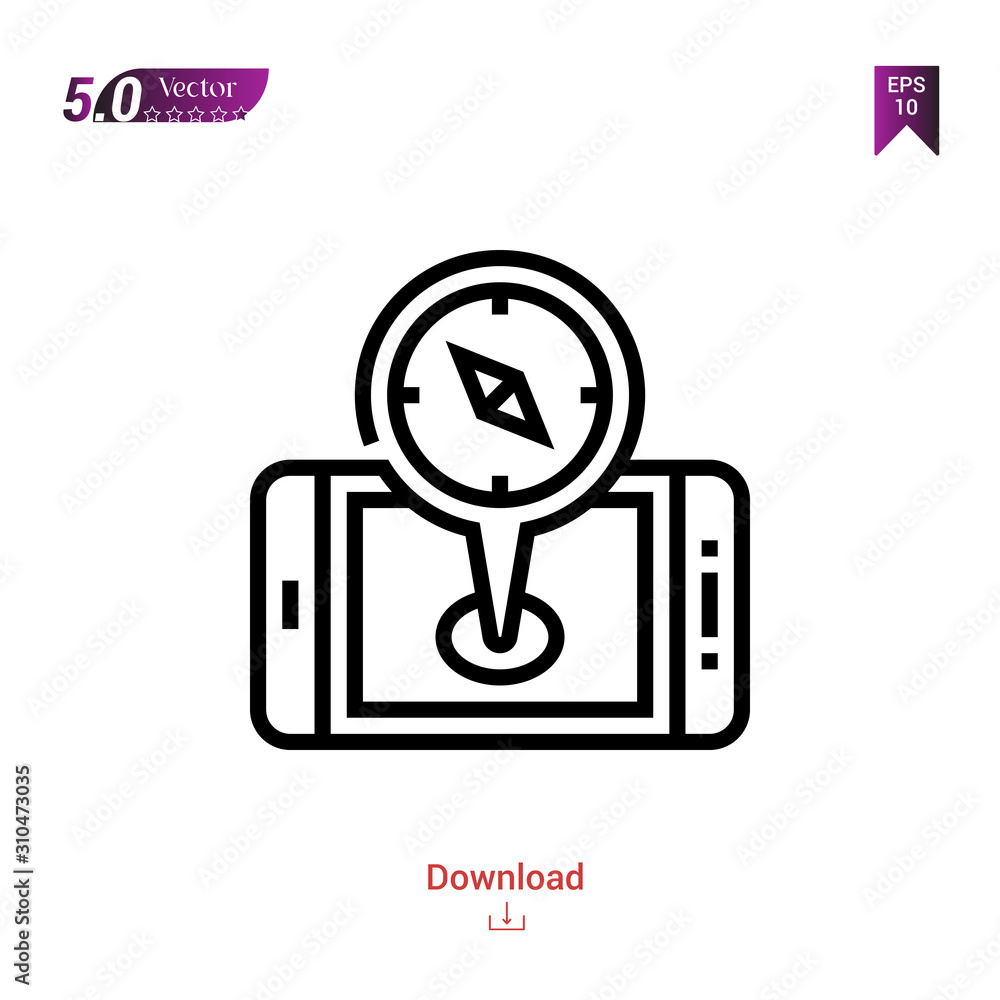 Outline retargeting  icon. retargeting icon vector isolated on white background. Graphic design, material-design,digital-marketing icons mobile application, logo, user interface. EPS 10 format vector