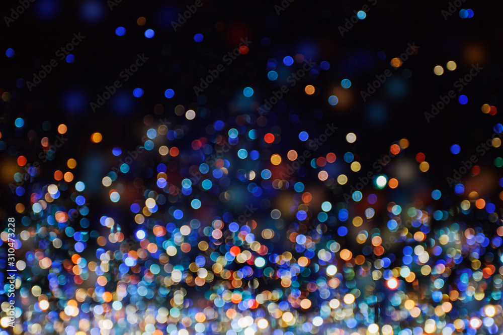 Christmas and New Year Holidays bokeh background