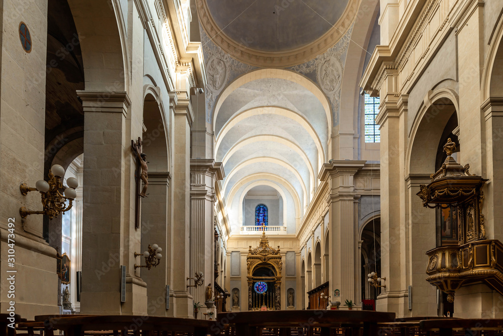 Montauban Cathedral in the Tarn et Garonne in Occitania, France
