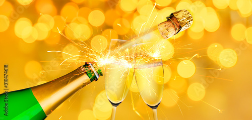 Goldener silvester Hintergrund