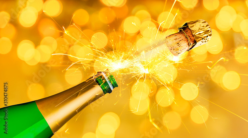 Goldener silvester Hintergrund