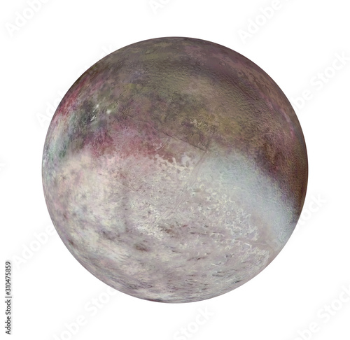 Tablou pe pânză Triton, Moon of Planet Neptune Isolated
