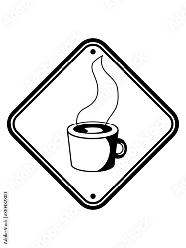 Schild Hinweis Kaffee kakao schokolade