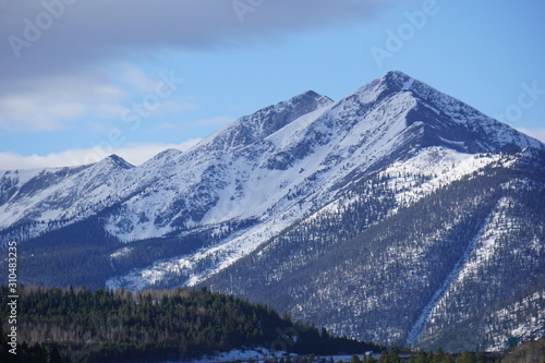 Colorado Scenery, Scenic Colorado Mountains in Early Winter, Fremont Pass, Colorado.