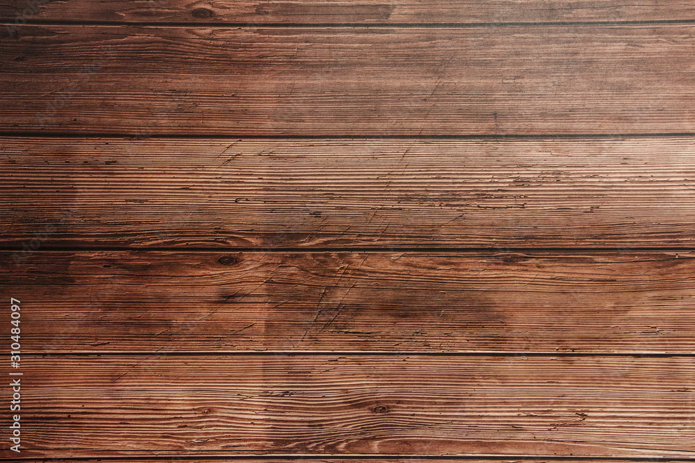 Fototapeta premium Dark brown wood surface. Texture for the background. Dark brown wooden texture for background.