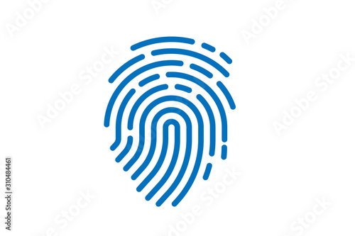 fingerprint icon vector