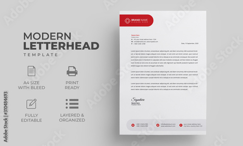 Simple Professional Letterhead Template | Modern Creative Letterhead Design