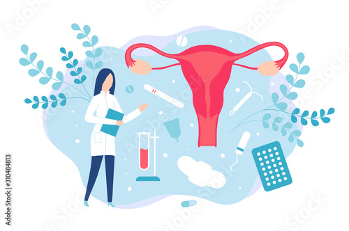 Gynecology and women health. Consultation with a gynecologist or reproductologist