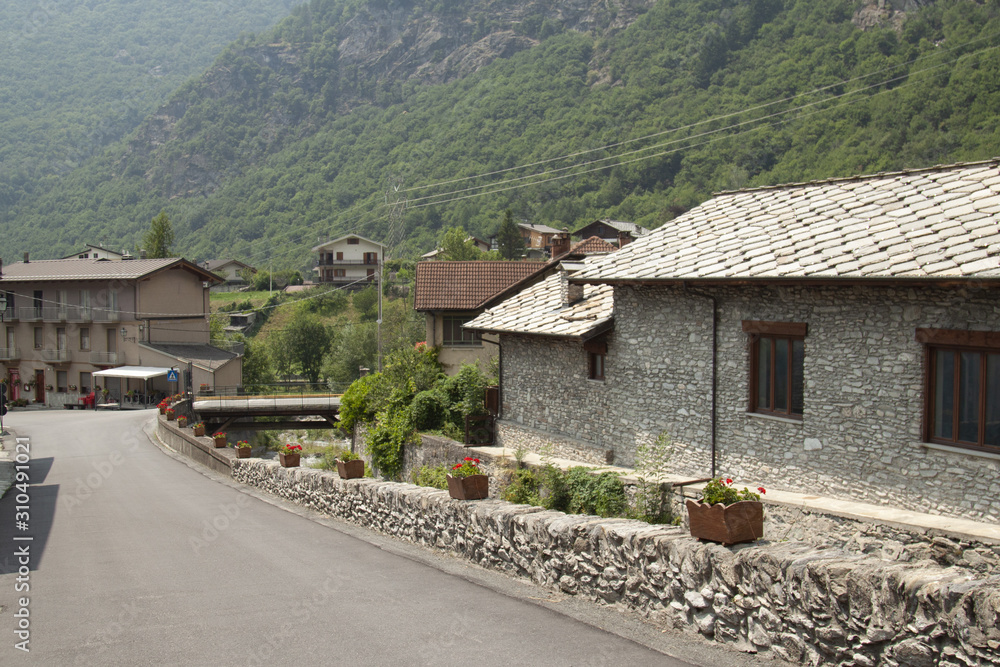 città di Novalesa, provincia di Torino, Piemonte, Italia