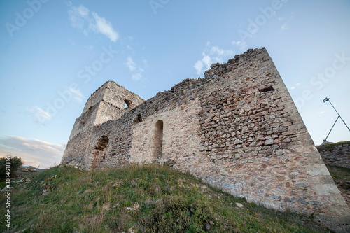 Ocio Castle, on de Lanos Mountain, ruins of a medieval castle photo