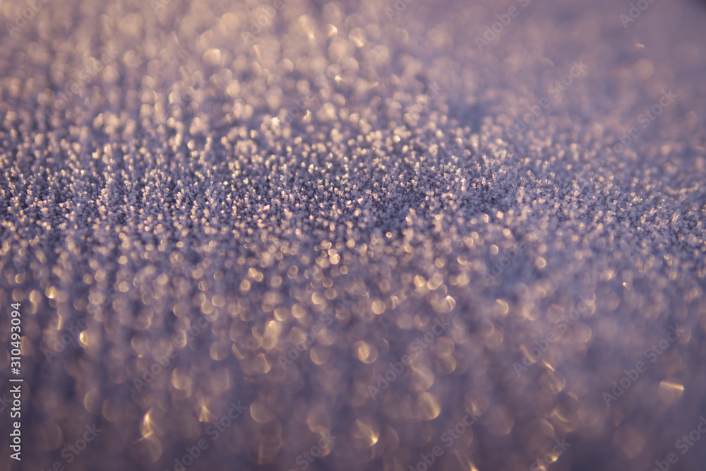 Image of frozen ground in the morning Image of frozen ground in the morning