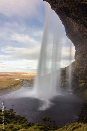 Seljalandsfoss waterfall in the south of Iceland